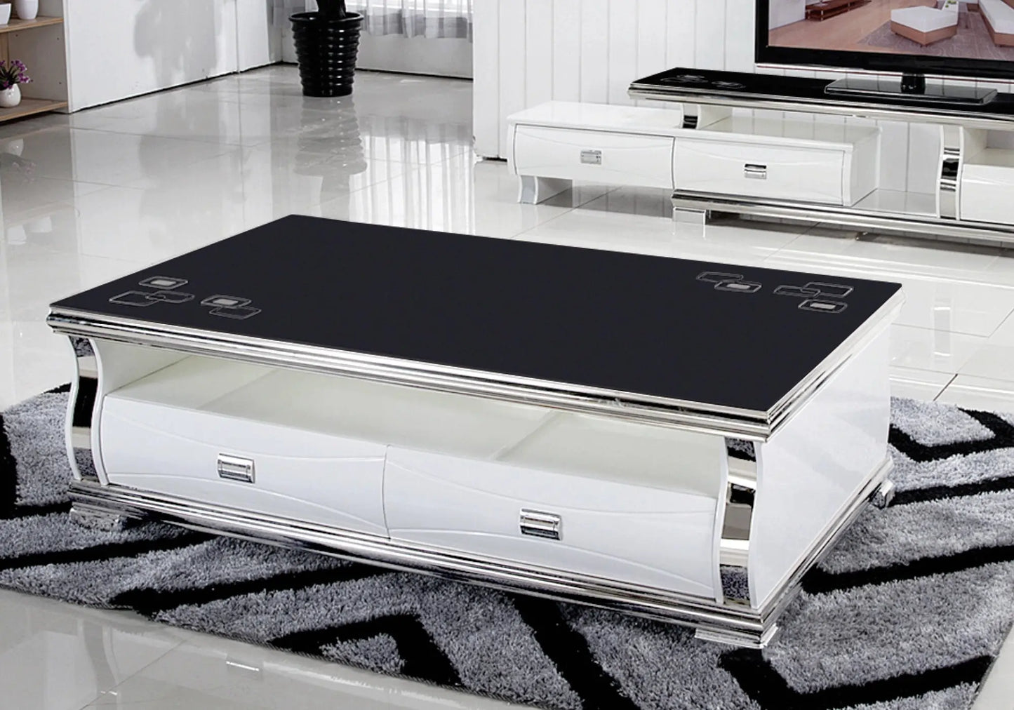 Table basse noir – Galerie du Mobilier - Vue 1