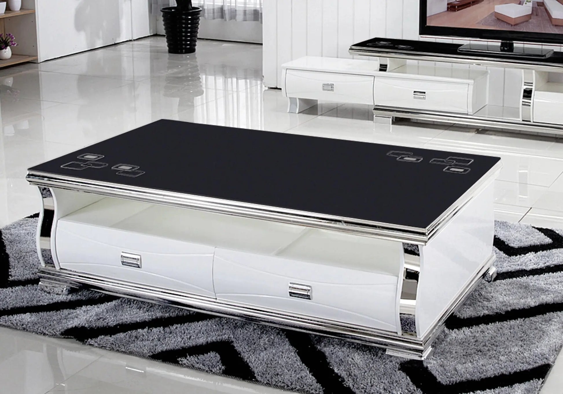 Table basse noir – Galerie du Mobilier - Vue 1