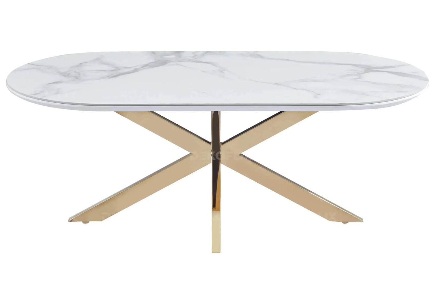 Table basse noire céramique marbre blanc – Galerie du Mobilier