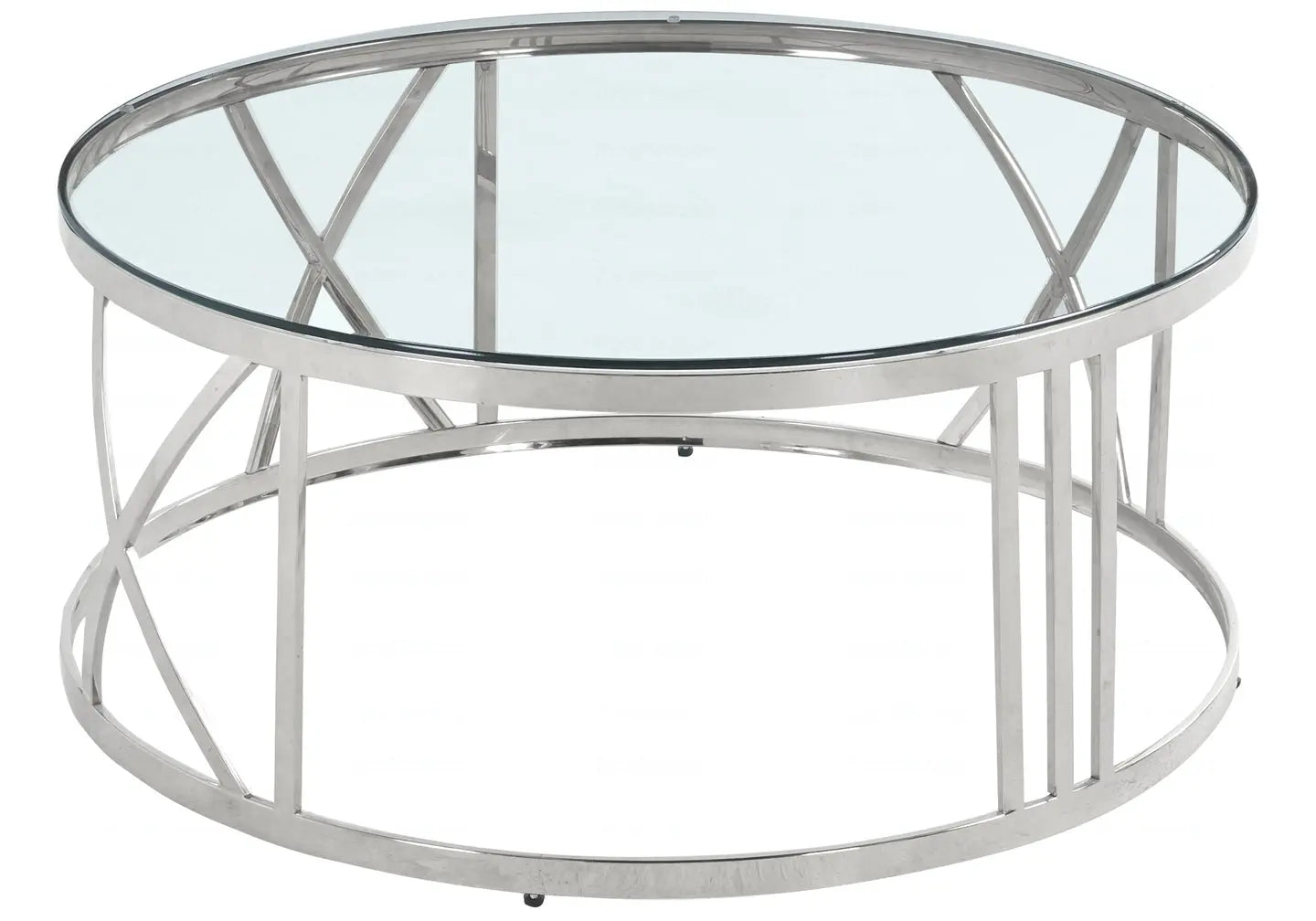 Table basse ronde en verre trempé – Galerie du Mobilier - Vue 1