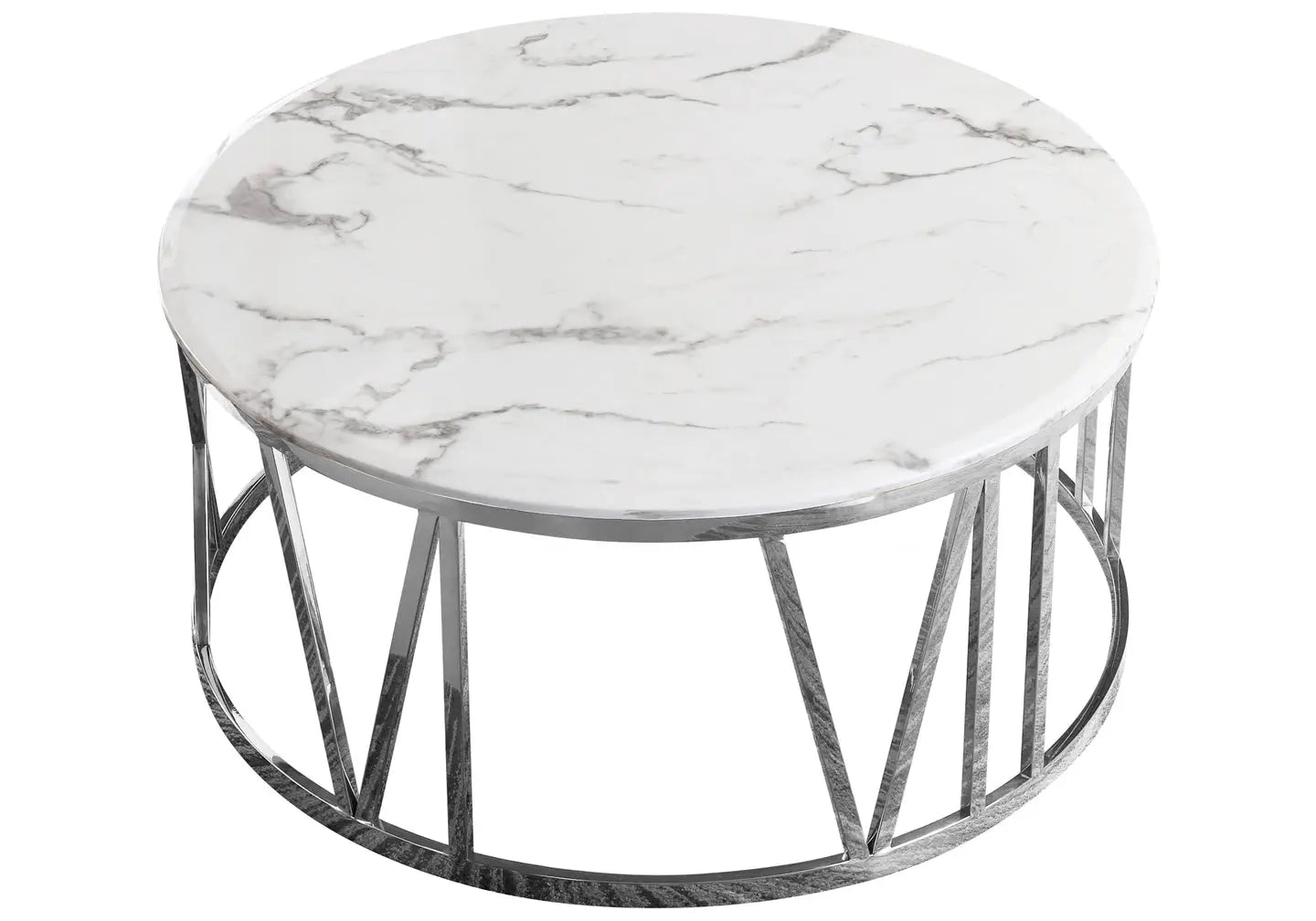Table basse ronde en verre trempé – Galerie du Mobilier