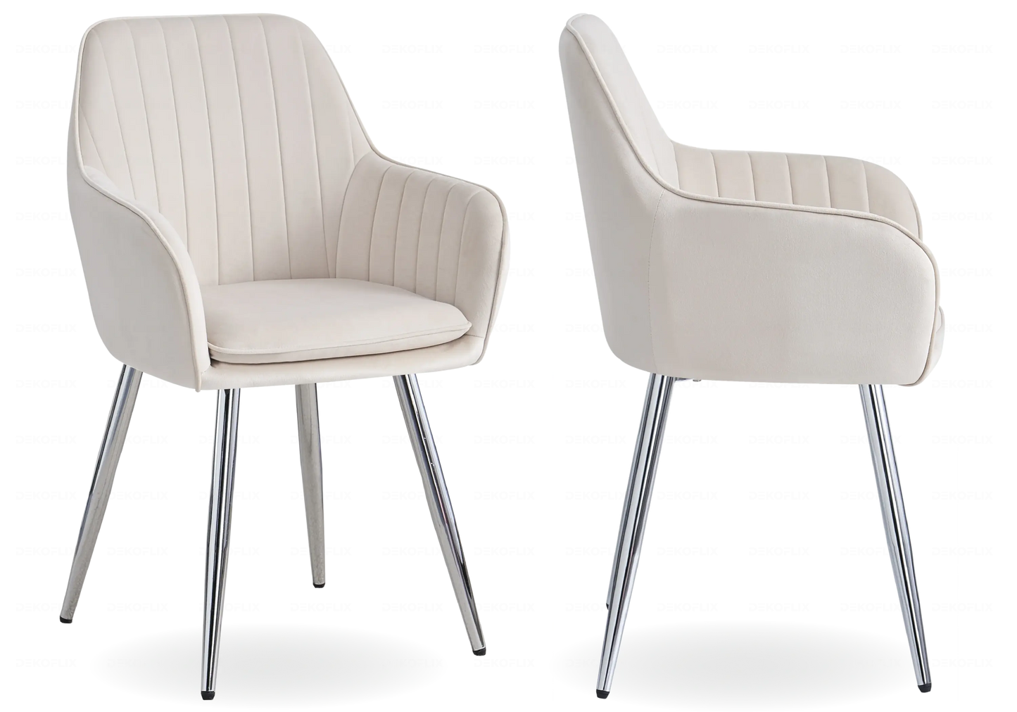 Table et chaises marbre beige argent TROPHEE Galerie du Mobilier