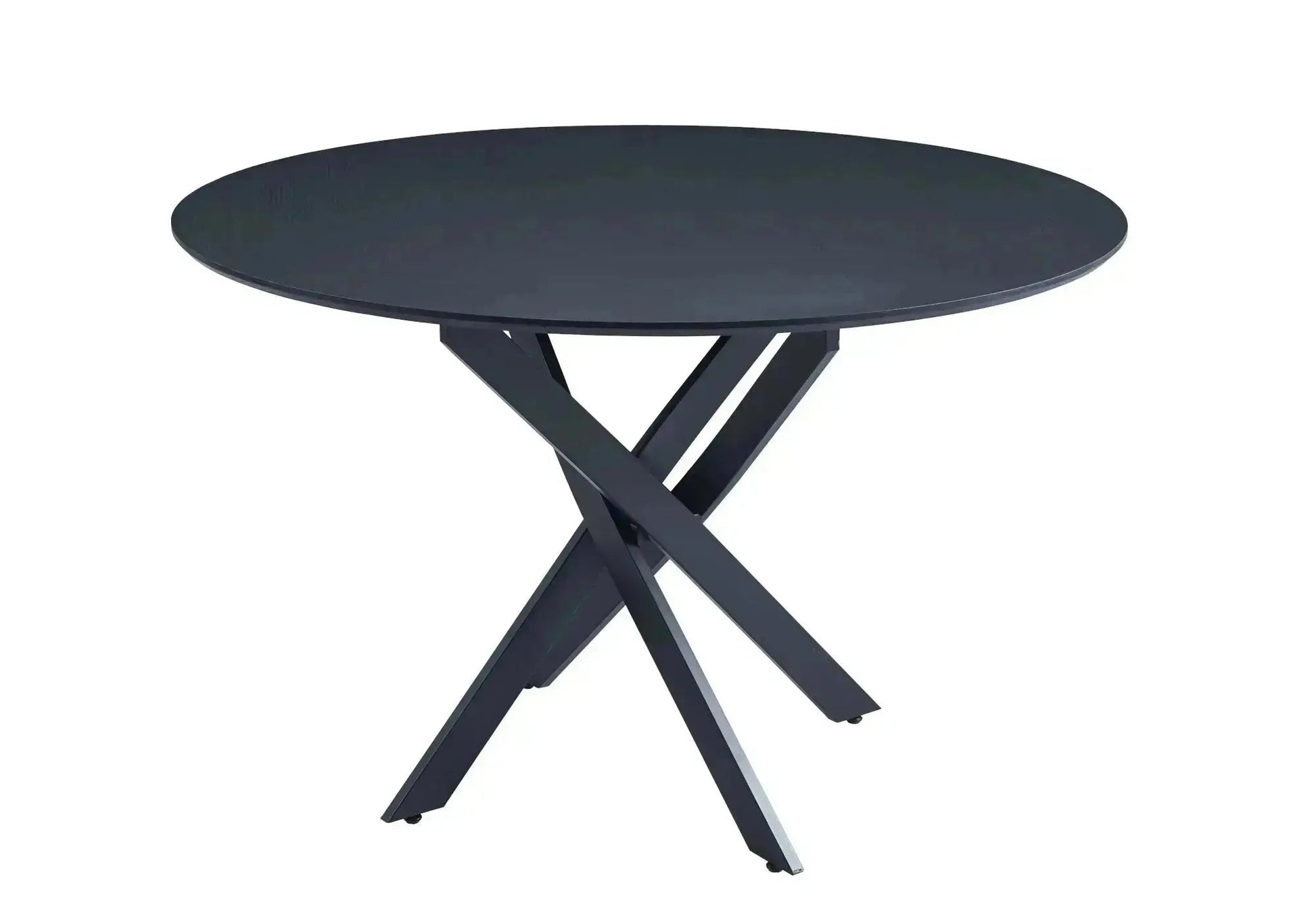 Table ronde noire bois noir - Joy – Galerie du Mobilier - Vue 1