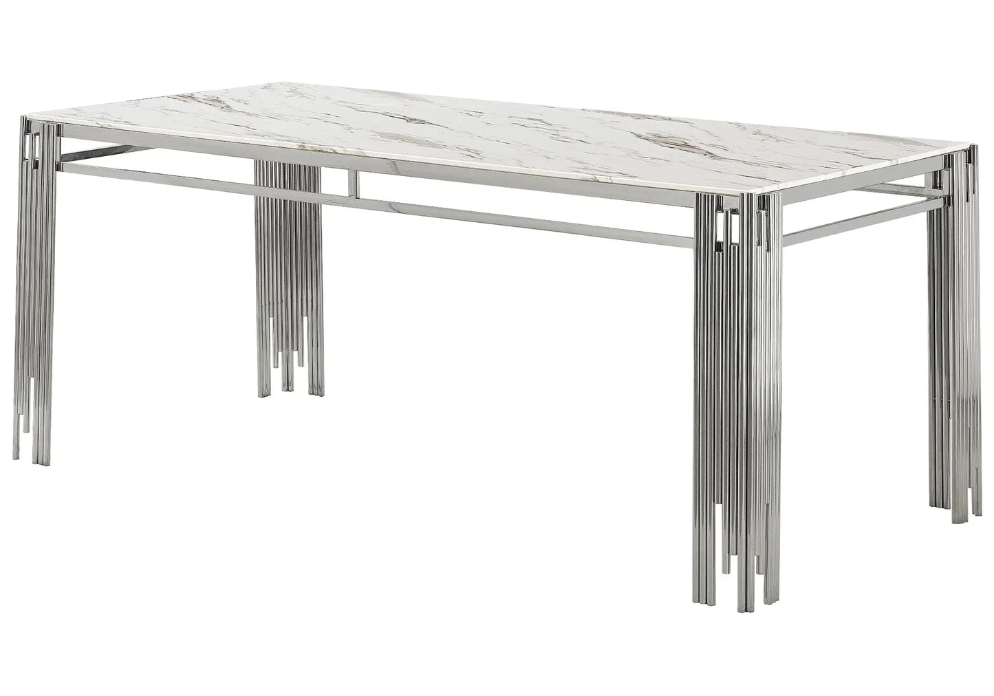Table salle à manger marbre blanc – Galerie du Mobilier
