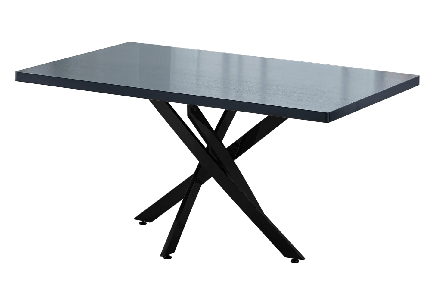 Table à manger noire bois noir - Joy – Galerie du Mobilier - Vue 1
