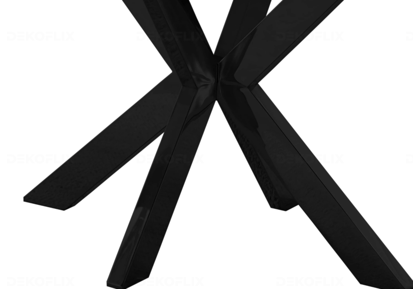 Chaises Velours Taupe Pieds Noirs NORA – Lot de 4 - DEKOFLIX