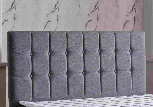 Tête de lit matelassé gris STAR - Galerie du Mobilier