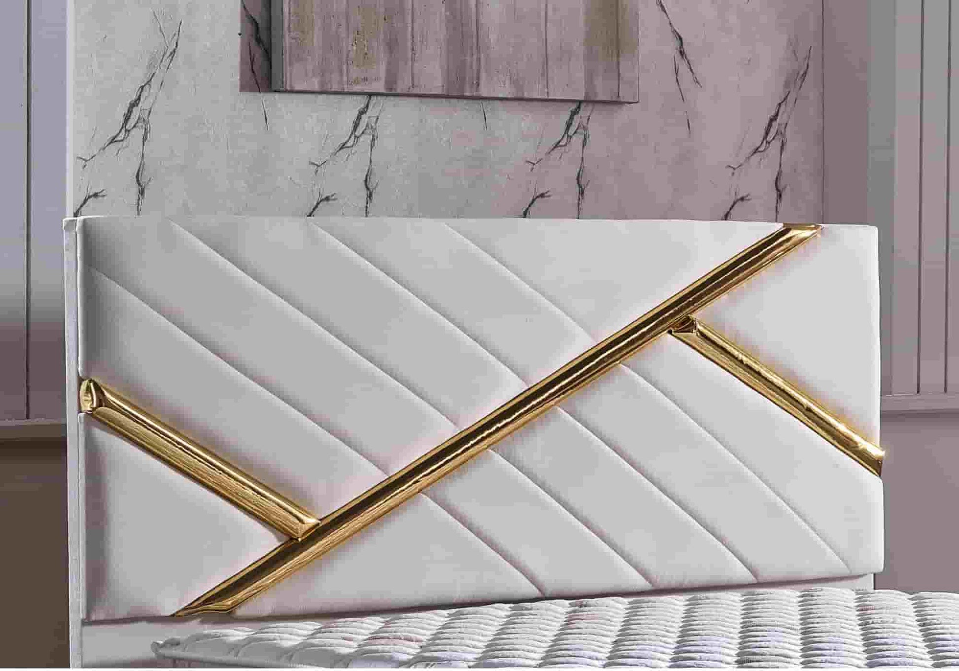Tête de lit velours beige TOKYO - Galerie du Mobilier